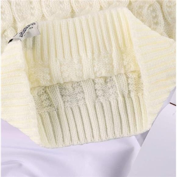 Toddler Baby Boys Girls Knit Sweater Turtleneck Winter Sweater Pullover Top - Picture 5 of 5